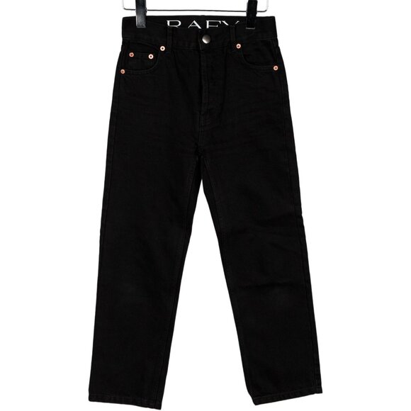 NWT RAEY Women's Jeans Black Boyfriend Jeans Straight Leg Size 22 - Picture 1 of 6